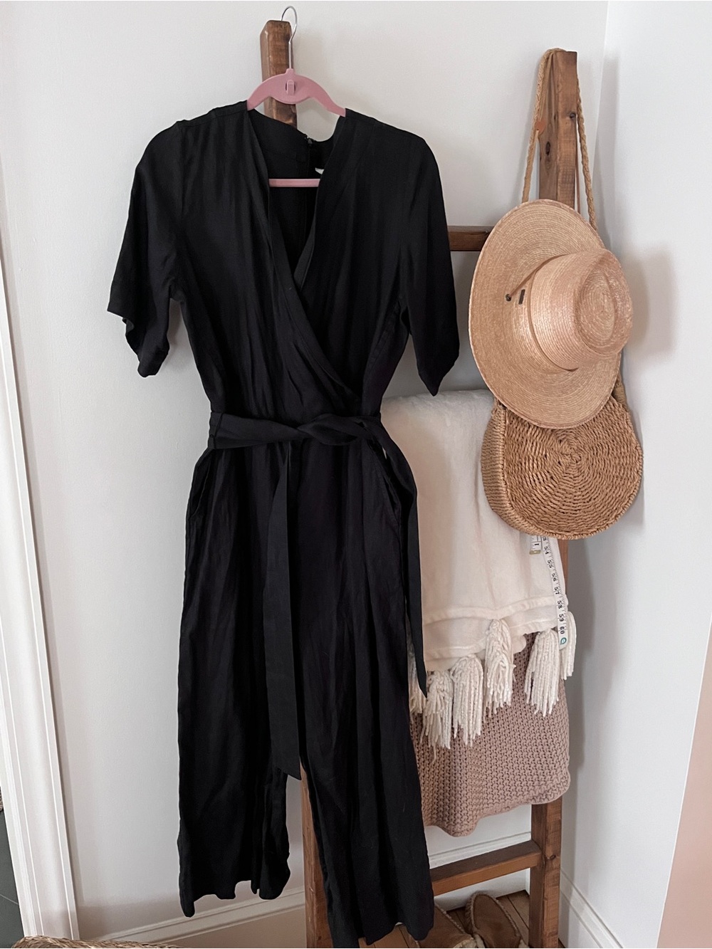 Everlane The Wrap Jumpsuit in Linen 12